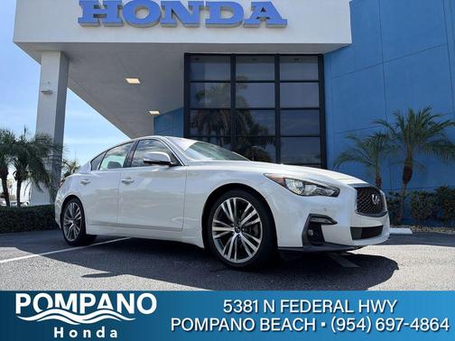 Majestic White 2022 INFINITI Q50 3.0t SENSORY