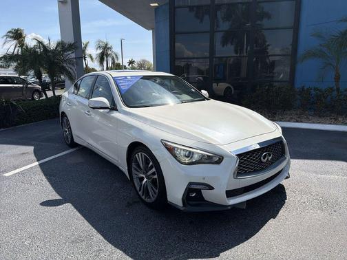 Majestic White 2022 INFINITI Q50 3.0t SENSORY