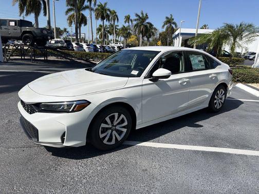 Platinum White Pearl 2026 Honda Civic LX