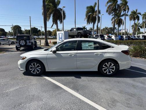 Platinum White Pearl 2026 Honda Civic LX