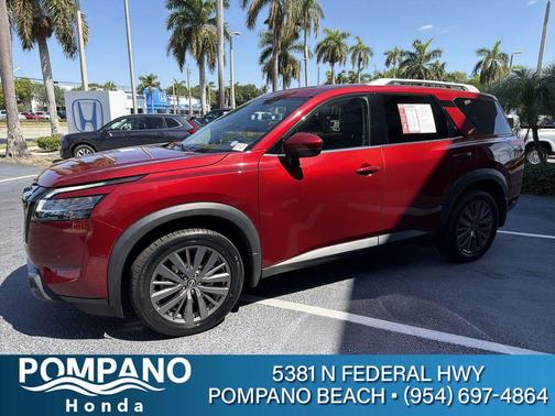 Scarlet Ember 2024 Nissan Pathfinder SL FWD