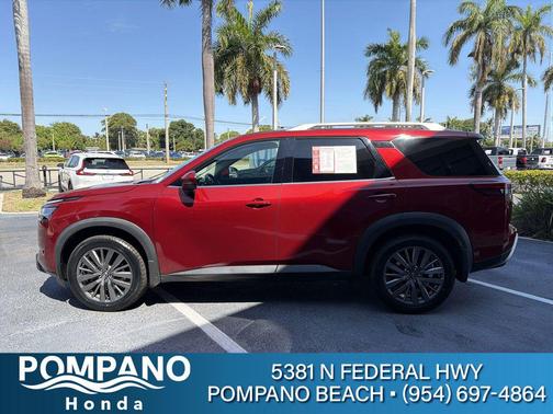 Scarlet Ember 2024 Nissan Pathfinder SL FWD
