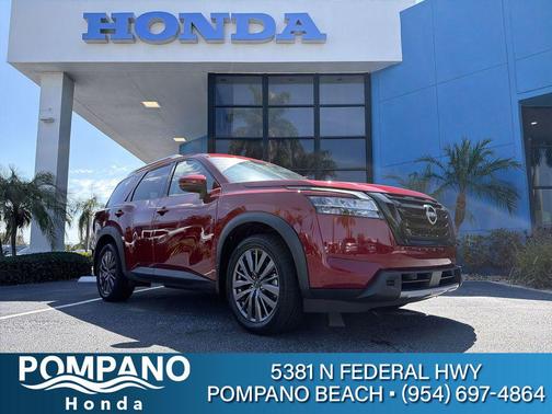 Scarlet Ember 2024 Nissan Pathfinder SL FWD