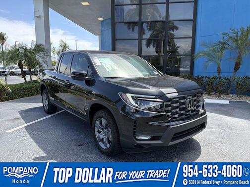 Crystal Black Pearl 2025 Honda Ridgeline TrailSport