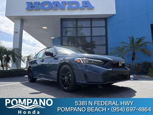 Blue Lagoon Pearl 2026 Honda Civic Hybrid Sport