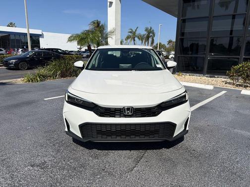 Platinum White Pearl 2026 Honda Civic LX