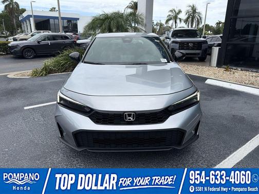 Solar Silver Metallic 2026 Honda Civic Sport