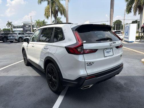 Platinum White Pearl 2026 Honda CR-V Hybrid Sport Touring AWD