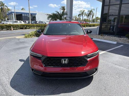 Radiant Red Metallic 2026 Honda Accord Hybrid Sport-L