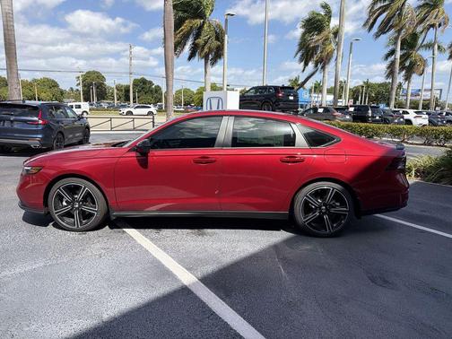 Radiant Red Metallic 2026 Honda Accord Hybrid Sport-L