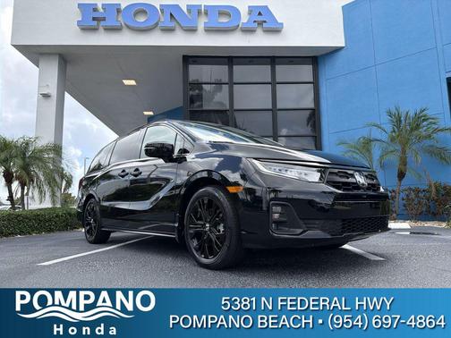 Crystal Black Pearl 2025 Honda Odyssey Sport-L