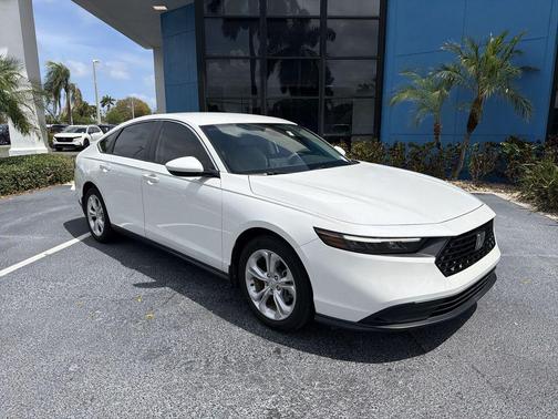 Platinum White Pearl 2024 Honda Accord LX 1.5T