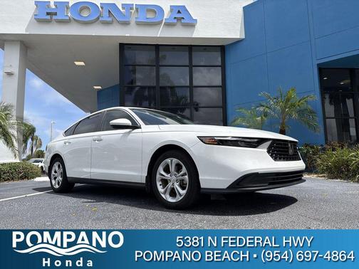 Platinum White Pearl 2024 Honda Accord LX 1.5T