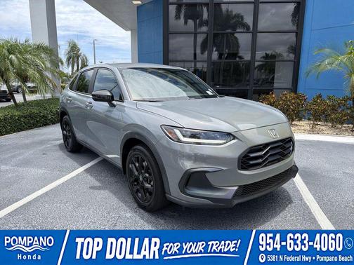 Urban Gray 2024 Honda HR-V 2WD Sport