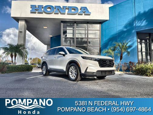 Platinum White Pearl 2023 Honda CR-V EX