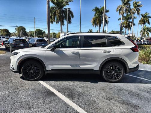 Platinum White 2023 Honda CR-V Hybrid Sport Touring AWD