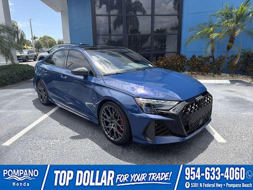 Ascari Blue Metallic 2025 Audi RS 3 TFSI quattro S tronic