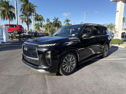 Black Obsidian 2025 INFINITI QX80 Luxe