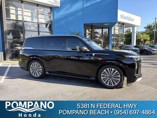 Black Obsidian 2025 INFINITI QX80 Luxe