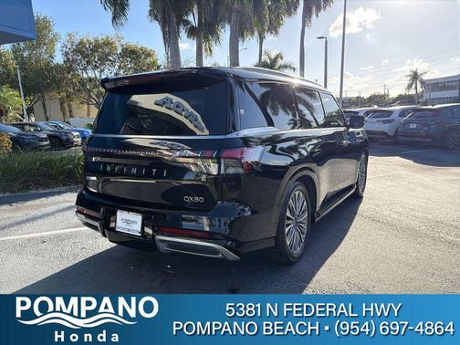 Black Obsidian 2025 INFINITI QX80 Luxe