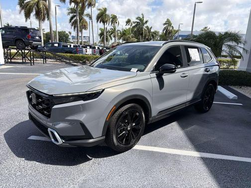 Gray 2024 Honda CR-V Hybrid Sport Touring AWD