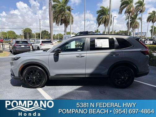 Gray 2024 Honda CR-V Hybrid Sport Touring AWD