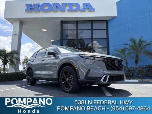 Gray 2024 Honda CR-V Hybrid Sport Touring AWD