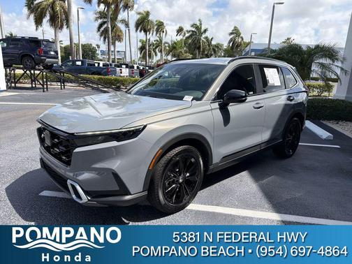 Gray 2024 Honda CR-V Hybrid Sport Touring AWD