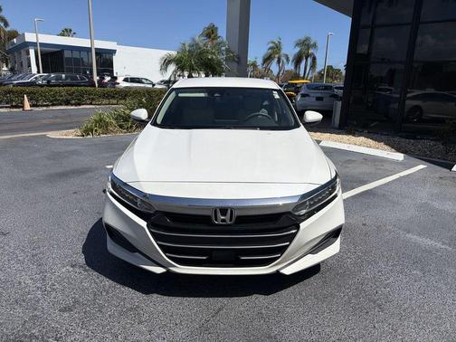 Platinum White Pearl 2021 Honda Accord LX 1.5T