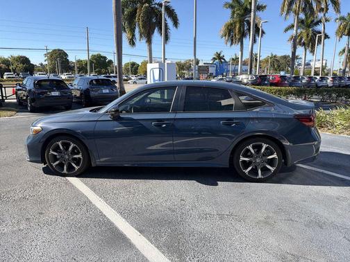 Blue Lagoon Pearl 2025 Honda Civic Hybrid Sport