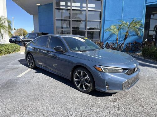 Blue Lagoon Pearl 2025 Honda Civic Hybrid Sport