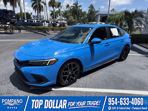 Light Blue 2023 Honda Civic Sport Touring