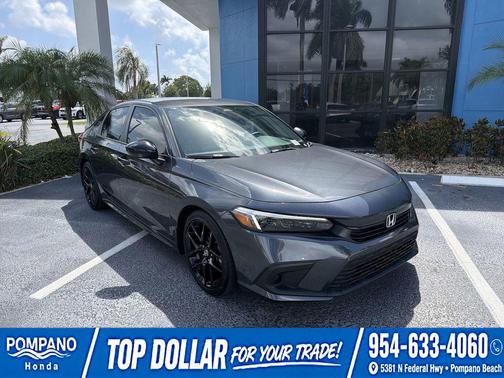 Gray 2024 Honda Civic Sport