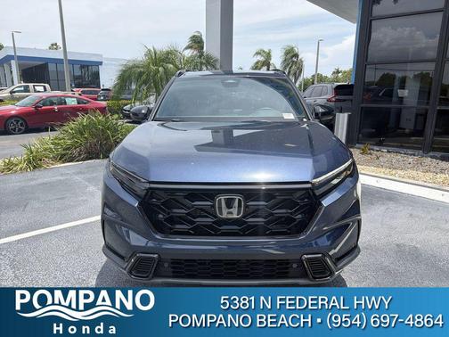 Crystal Black Pearl 2025 Honda CR-V Hybrid Sport FWD