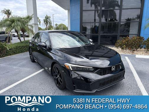 Crystal Black Pearl 2025 Honda Civic Sport