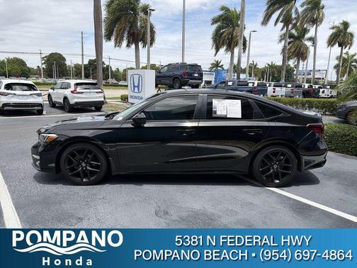 Crystal Black Pearl 2025 Honda Civic Sport