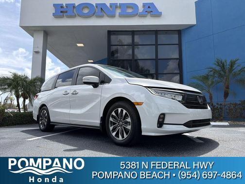 Platinum White Pearl 2024 Honda Odyssey EX-L