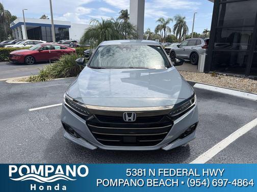Sonic Gray Pearl 2022 Honda Accord Hybrid Sport
