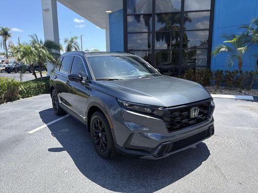 Gray 2024 Honda CR-V Hybrid Sport AWD