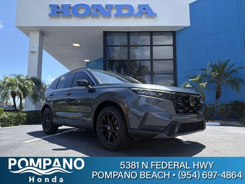 Gray 2024 Honda CR-V Hybrid Sport AWD