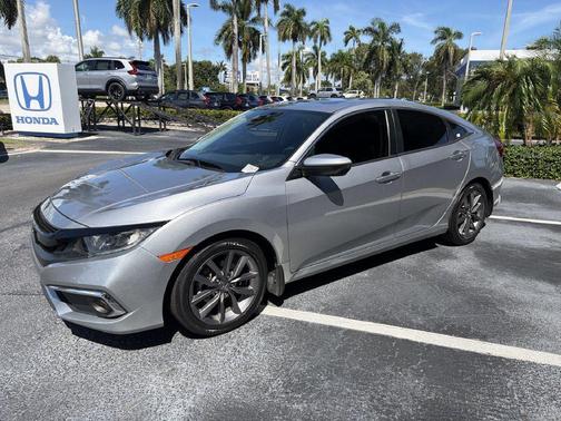Lunar Silver Metallic 2021 Honda Civic EX-L