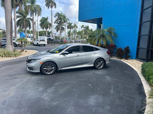Lunar Silver Metallic 2021 Honda Civic EX-L