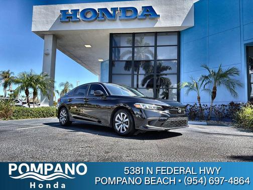 Crystal Black Pearl 2023 Honda Civic LX