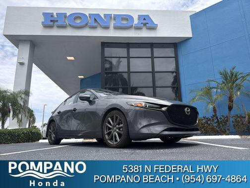 Machine Gray Metallic 2019 Mazda Mazda3 FWD w/Preferred Package