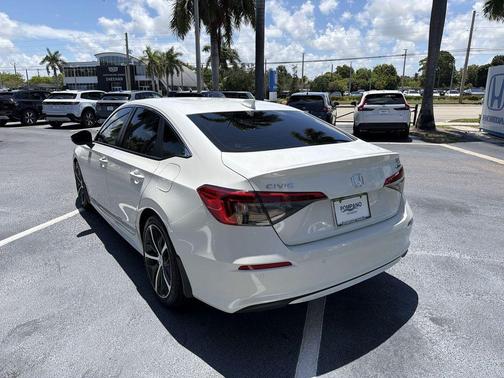 Platinum White Pearl 2024 Honda Civic Touring