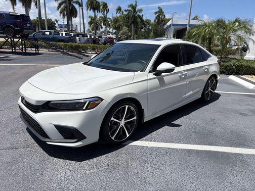 Platinum White Pearl 2024 Honda Civic Touring