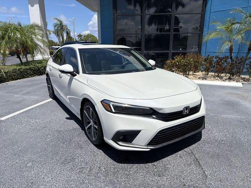 Platinum White Pearl 2024 Honda Civic Touring