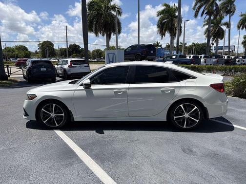 Platinum White Pearl 2024 Honda Civic Touring
