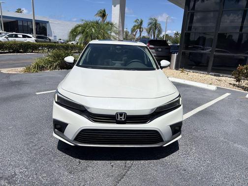 Platinum White Pearl 2024 Honda Civic Touring