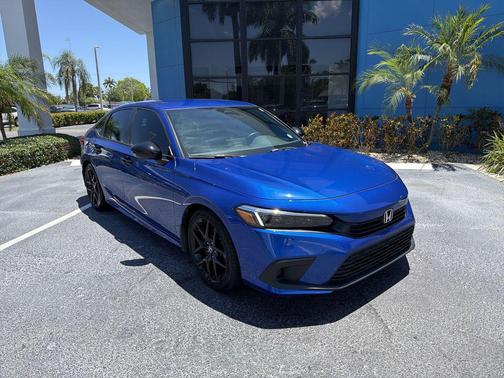 Aegean Blue Metallic 2023 Honda Civic Sport
